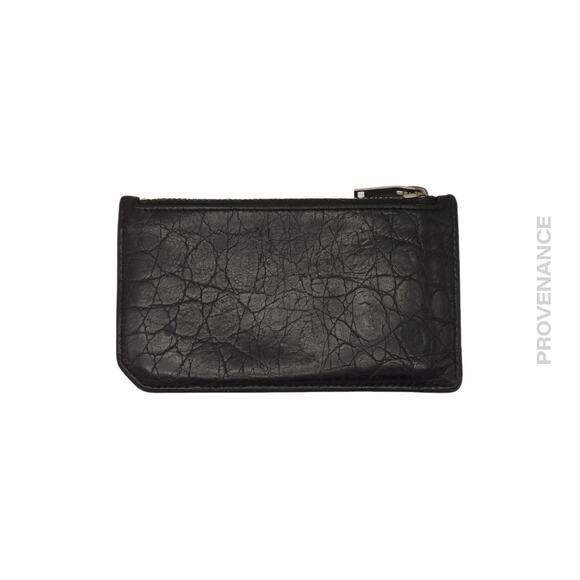 🔴 Saint Laurent Paris SLP Fragment Card Wallet - Black Croc - Picture 2 of 8